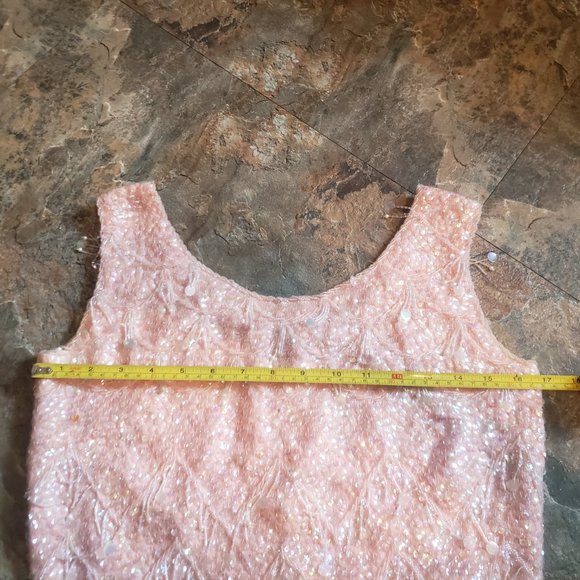Stunning vintage wool beaded sequin top - Picture 7 of 13